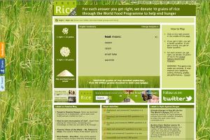 FreeRice has two goals:  Provide education to everyone for free.  Help end world hunger by providing rice to hungry people for free.